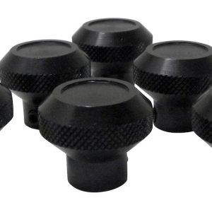 Crown Automotive Dash Knob, Rt Off-Road, OE Style, Black, Plastic, Set of 6 – RT27002