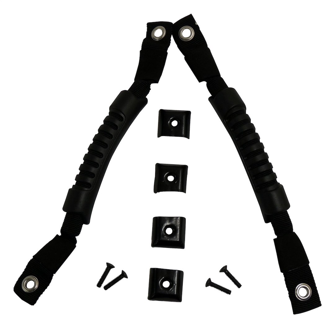 Crown Automotive Interior Grab Strap, Rt Off-Road, With 2 Handles, Nylon, Black – RT27004