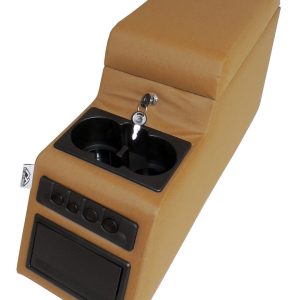 Crown Automotive Console, Rt Off-Road, Floor Mount, 27-1/4 Inch X 8-1/4 Inch X 12-1/2 Inch, Locking, Spice – RT27010
