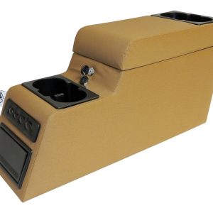 Crown Automotive Console, Rt Off-Road, Floor Mount, 27-1/4 Inch X 8-1/4 Inch X 12-1/2 Inch, Locking, Spice – RT27010