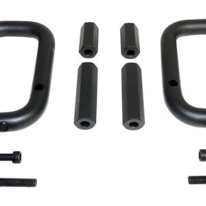 Crown Automotive Interior Grab Bar, Rt Off-Road, Powder Coated, Black, Steel, Windshield Frame Mount, Set of 2 – RT27049