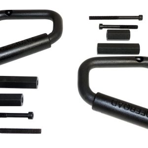 Crown Automotive Interior Grab Bar, Rt Off-Road, Powder Coated, Black, Steel, Windshield Frame Mount, Set of 2 – RT27049