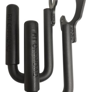 Crown Automotive Interior Grab Bar, Rt Off-Road, Powder Coated, Black, Steel, Windshield Frame Mount, Set of 2 – RT27061