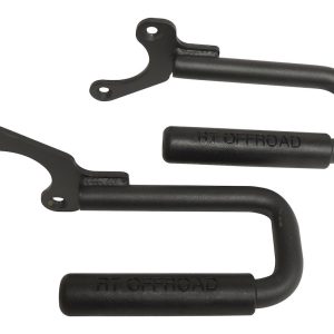 Crown Automotive Interior Grab Bar, Rt Offroad, Powder Coated, Black, Steel, Windshield Frame Mount, Set of 2 – RT27062