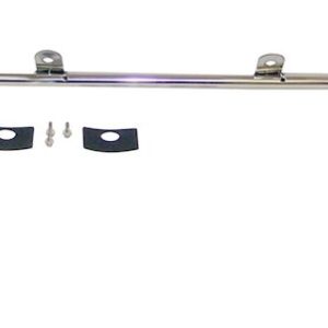 Crown Automotive Driving/ Fog Light Mounting Bar, Rt Off-Road, Windshield Mount, 4 Light Mounting Tabs, Stainless Steel, Without Lights – RT28008