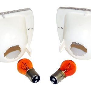 Crown Automotive Parking/ Turn Signal Light Assembly, Rt Off-Road, Clear Lens, Amber Bulbs, Set of 2 – RT28012