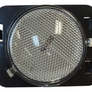 Crown Automotive Side Marker Light, Rt Off-Road, Fender Mount, Clear Lens, Black Trim, Re-Use OE Bulb, Single – RT28023