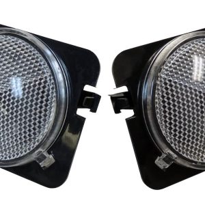 Crown Automotive Side Marker Light, Rt Off-Road, Fender Mount, Clear Lens, Amber Bulbs, Set of 2 – RT28028