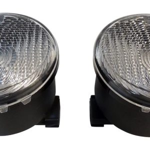 Crown Automotive Parking/ Turn Signal Light Assembly, Rt Off-Road, Clear Lens, Amber Bulbs, Set of 2 – RT28029