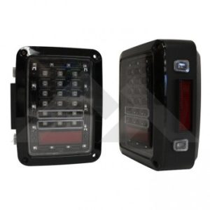 Crown Automotive Tail Light Assembly, Rt Off-Road, LED, Clear Lens, Plastic Black Housing, 36 Set of 2 – RT28112