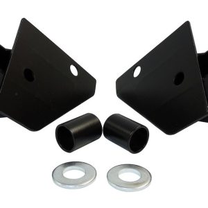 Crown Automotive Exterior Mirror Relocation Bracket, Rt Off-Road, Painted, Black, Steel, Relocates from Hard Doors to Windshield Frame – RT30010