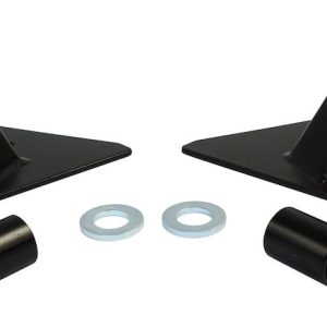 Crown Automotive Exterior Mirror Relocation Bracket, Rt Off-Road, Painted, Black, Steel, Relocates to Windshield Hinges, Set of 2 – RT30013