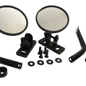 Crown Automotive Exterior Mirror, Rt Off-Road, Aftermarket Conversion, Set of 2, Black, Manual Adjust, Folding, Without Heated Mirrors – RT30020