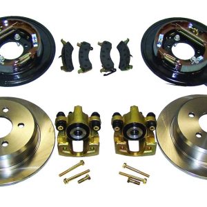 Crown Automotive Brake Conversion Kit, Rt Off-Road, Drum to Disc Conversion, Dana 35 Axle, Slotted Rotors, With Brake Pads – RT31007
