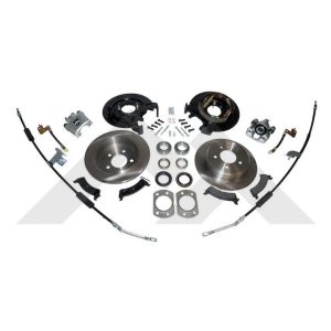 Crown Automotive Brake Conversion Kit, Performance Upgrade, Rear Dana 44 Axle, Unpainted, Black, Rubber/ Steel – RT31045