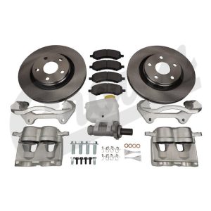 Crown Automotive Brake Conversion Kit, Performance Upgrade, Front Axle, Unpainted, Black/ White – RT31050