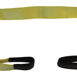 Crown Automotive Winch Tree Trunk Protector, Rt Offroad, 3 Inch Width X 6 Foot Length, 30,000 Pound Capacity, Yellow, With Leather Ends – RT33019