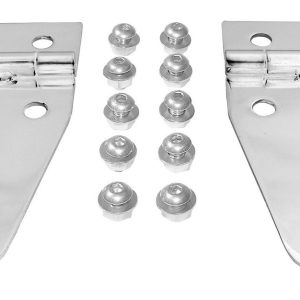 Crown Automotive Hood Hinge, Rt Off-Road, Stainless Steel, With 2 Hinges and Hardware – RT34012