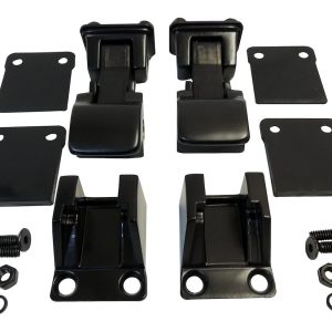 Crown Automotive Hood Latch, Rt Offroad, Non-Locking, Powder Coated, Black, Stainless Steel, Set of 2 – RT34084