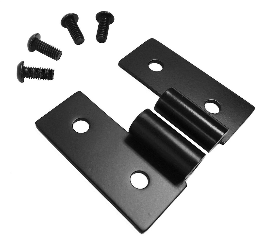 Crown Automotive Door Hinge, Rt Off-Road, Body Half Hinge, Powder Coated, Black, Steel, Set of 2 – RT34092