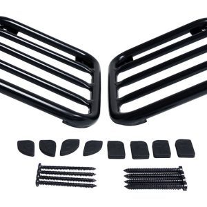 Crown Automotive Tail Light Guard, Rt Offroad, Traditional Style, Powder Coated, Black, Stainless Steel, Set of 2 – RT34102