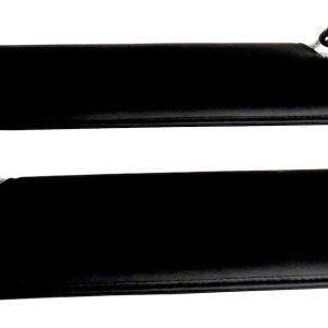 Crown Automotive Sun Visor, Rt Off-Road, Without Mirror, Black, Vinyl, Set of 2 with Brackets – RT52004