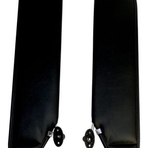 Crown Automotive Sun Visor, Rt Off-Road, Without Mirror, Black, Vinyl, Set of 2 with Brackets – RT52004