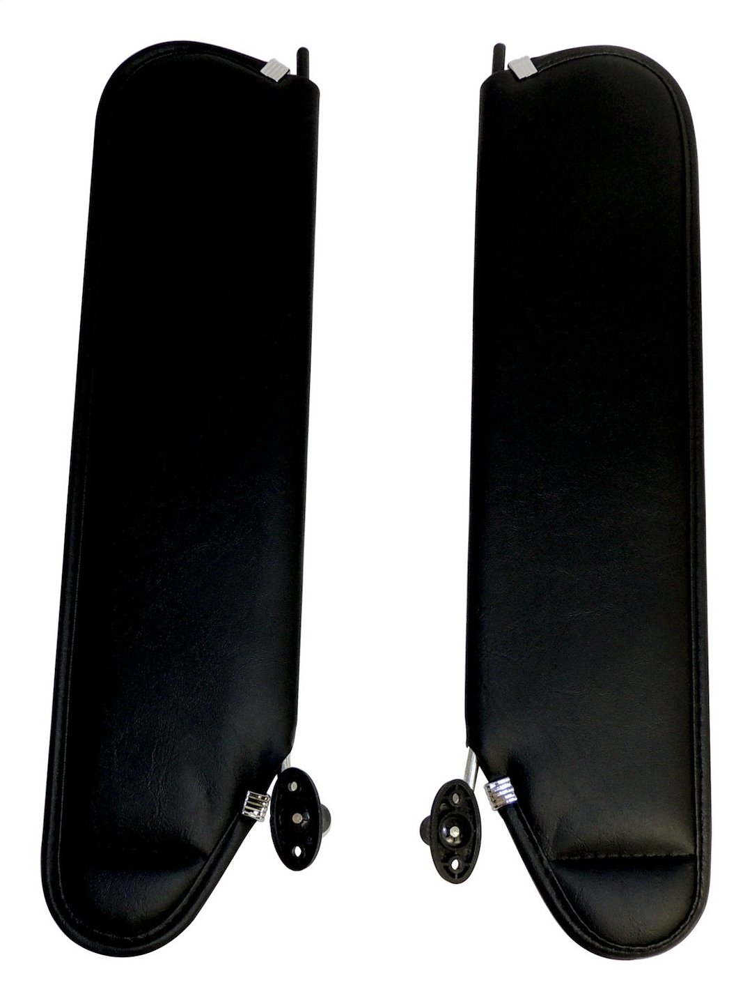 Crown Automotive Sun Visor, Rt Off-Road, Without Mirror, Black, Vinyl, Set of 2 with Brackets – RT52004