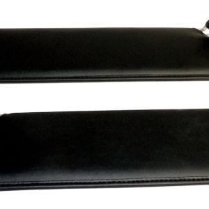 Crown Automotive Sun Visor, Rt Off-Road, Without Mirror, Black, Vinyl, Set of 2 with Brackets – RT52004