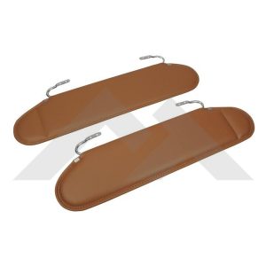 Crown Automotive Sun Visor, Rt Off-Road, Without Lights, Without Mirror, Spice, Vinyl, Set of 2 with Original Hardware – RT52006