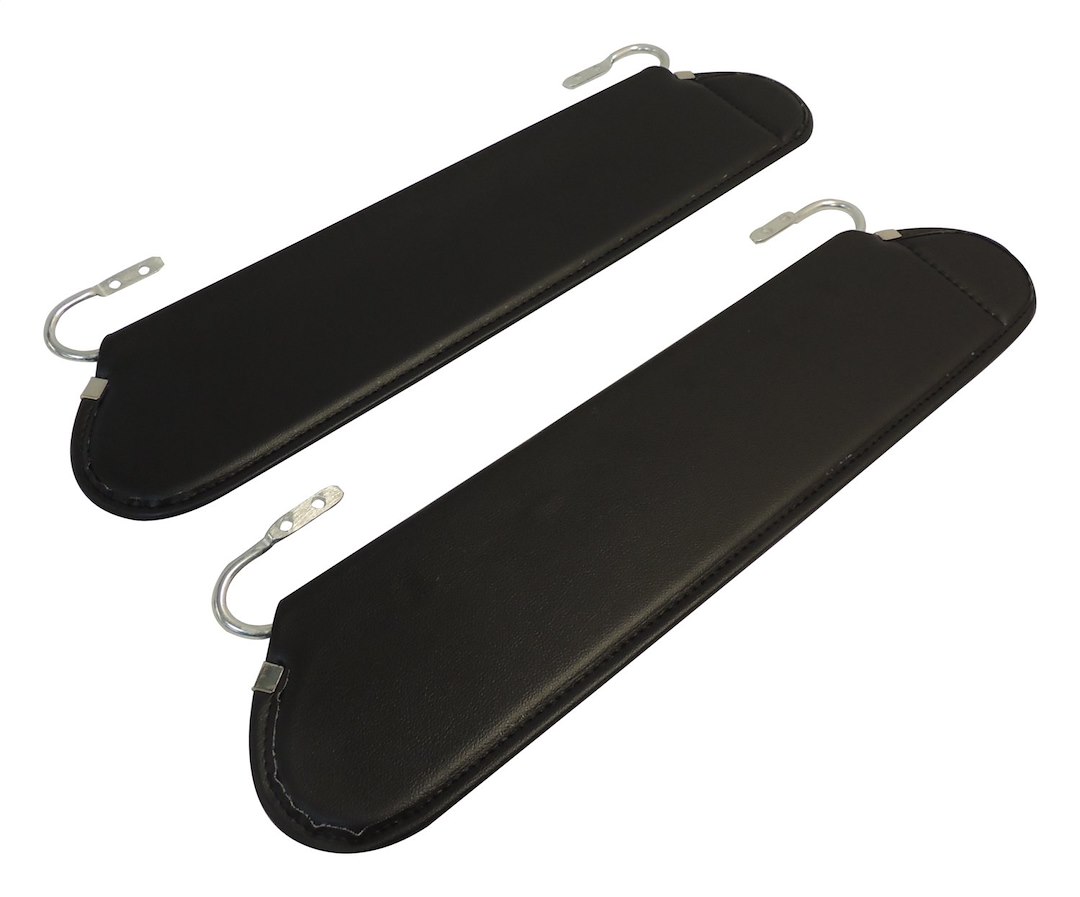 Crown Automotive Sun Visor, Rt Off-Road, Without Mirror, Black, Fabric, Set of 2 – RT54001