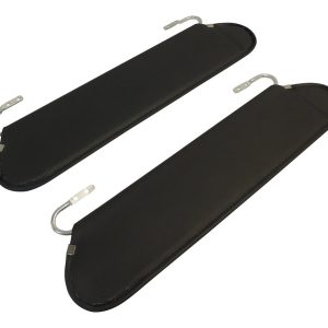 Crown Automotive Sun Visor, Rt Off-Road, Without Mirror, Gray, Fabric, Set of 2 – RT54002