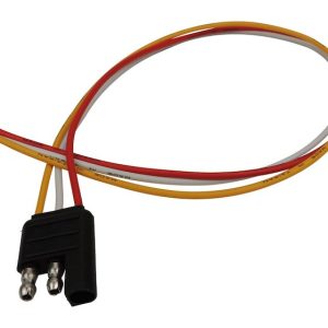 Crown Automotive Tail Light Connector, Plastic, Black – SAE3POLE