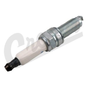 Crown Automotive Spark Plug, Ceramic/ Steel, Platinum Ground Electrode, Iridium Electrode Tip, Standard, Single – SP225755AB
