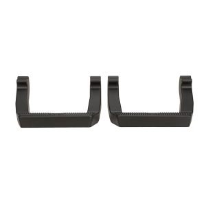 Carr Truck Step, Ld Step, Side Mount, Set of 2, Flat Step, Non-Extendable, Stationary, Powder Coated, Black, Aluminum, 15 Inch Length – 111251