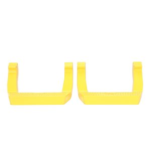 Carr Truck Step, Ld Step, Cab Mount, Multi-Fit, Set of 2, Flat Step, Non-Extendable, Stationary, Powder Coated, XP7 Safety Yellow, Aluminum – 114997