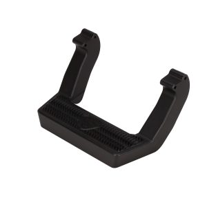 Carr Truck Step, Ld Step, Cab Mount, Multi-Fit, Single, Flat Step, Non-Extendable, Stationary, Powder Coated, Black, Aluminum – 118221-1