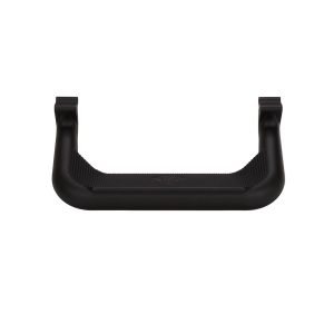 Carr Truck Step, Super Hoop, Cab Mount, Direct-Fit, Set of 2, Flat Step, Non-Extendable, Stationary, Powder Coated, Black, Aluminum – 123331