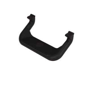 Carr Truck Step, Super Hoop, Cab Mount, Direct-Fit, Set of 2, Flat Step, Non-Extendable, Stationary, Powder Coated, Black, Aluminum – 128221