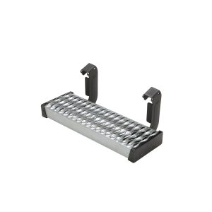 Carr Truck Step, Maxgrip, Rocker Panel Mount, Single, Flat Step, 500 Pound Weight Capacity, Non Extendable, Stationary, Galvanized Steel – 130250-1