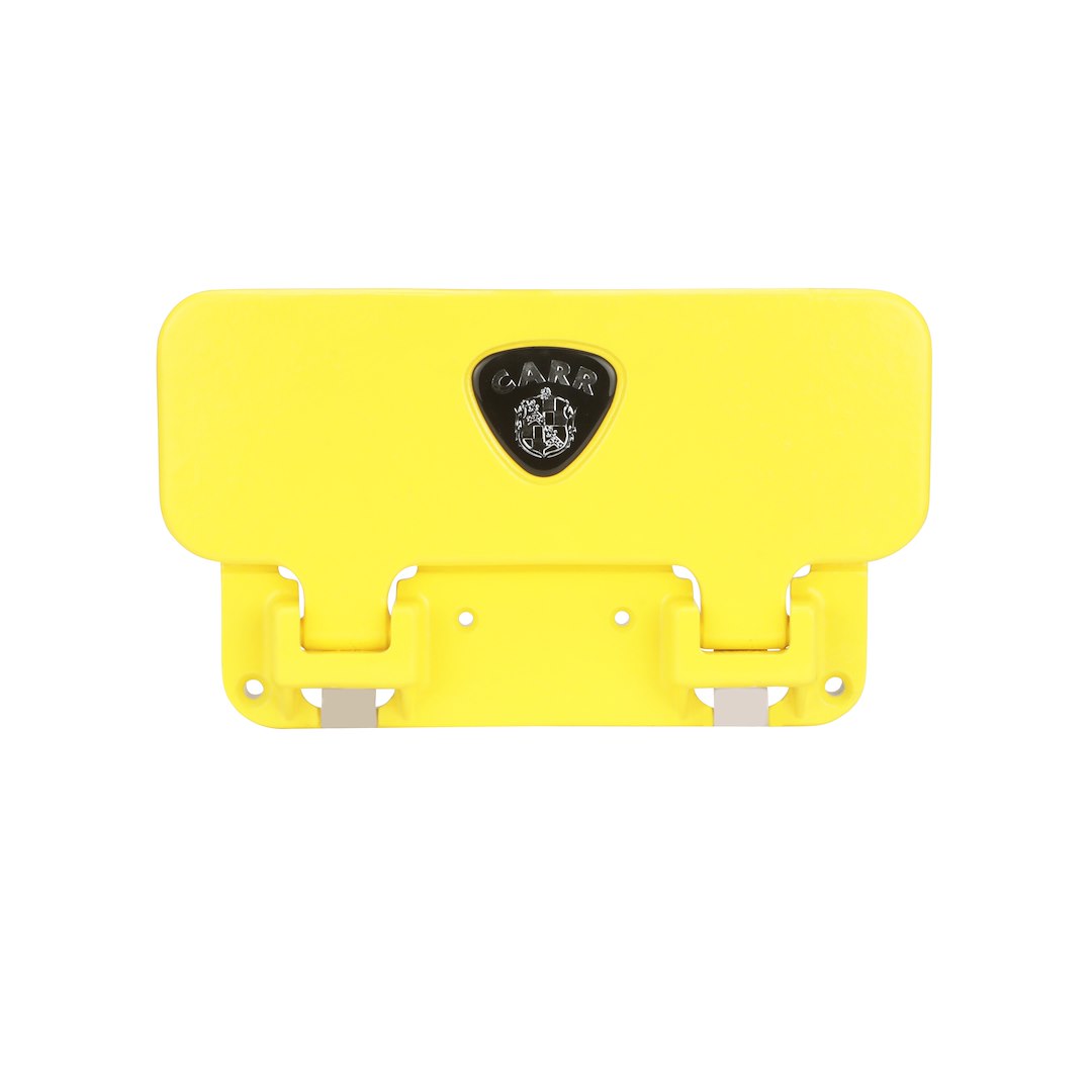 Carr Truck Step, Mega, Bolt-On Surface Mount, 14 X 6 Inch, Single, Flat Step, 500 Pound Capacity, Non-Extendable, Foldable, Powder Coated – 190007