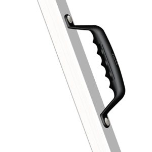 Carr Exterior Grab Bar, Powder Coated, Black, Aluminum, Bolt-On, With Molded Grip, Single – 200031
