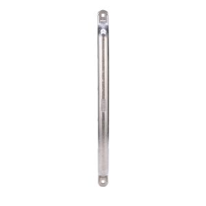 Carr Exterior Grab Bar, Polished, Silver, Alloyed Aluminum, 20 Inch Length, Without Light, Single – 200042