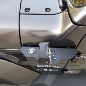 Carr Driving/ Fog Light Mounting Bracket, 180 Degree, Factory Cowl Mount, Mounts 3 Inch Light, Rotates 180 Degrees, With Antenna Cut Out – 210291