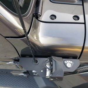 Carr Driving/ Fog Light Mounting Bracket, 180 Degree, Factory Cowl Mount, Mounts 3 Inch Light, Rotates 180 Degrees, With Antenna Cut Out – 210291