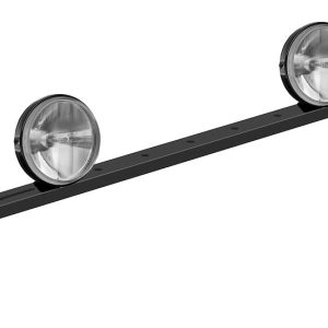 Carr Driving/ Fog Light Mounting Bar, M Profile, Roof Mount, Powder Coated, Mounts Multiple Lights, Black, Steel, Without Lights – 210701