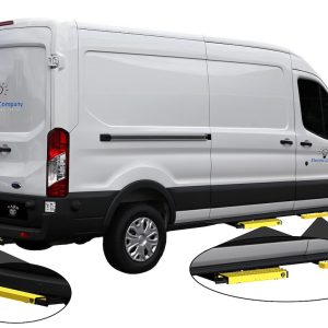 Carr Truck Step, Work Truck Series, Side Door Mount, 24 Inch Length, Single, Flat Step, 500 Pound Weight Capacity, Extendable, Tuck Away – 501057
