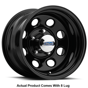Carlstar Wheel, 397 Soft 8, 16 Inch Diameter X 7 Inch Width, 8 X 165.1 Millimeter/ 8 X 6.50 Inch Bolt Pattern, 0 Millimeter Offset – 1629404014B