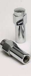 Carlstar Lug Nut, 12 Millimeter X 1.5 Thread Size, Mag Shank, Extra Long Shank, Chrome Plated, Steel, Set of 4, With Center Hole Washer – A-27775-4