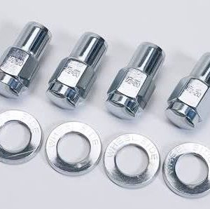Carlstar Lug Nut, 1/2 Inch X 20 Thread Size, 0.800 Inch Mag Shank, Standard Shank, Chrome Plated, Steel, Set of 4 – A-27780-4